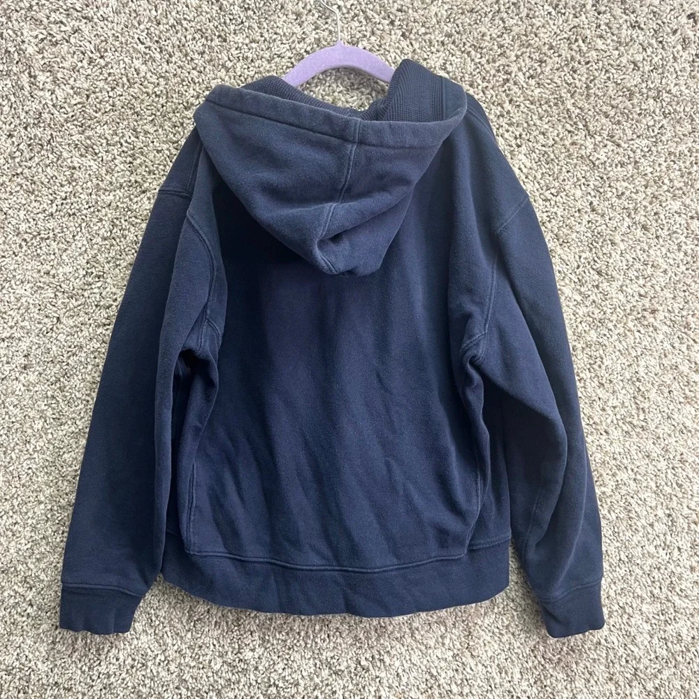 Polo‎ Ralph Lauren Jacket Boys M (10-12) Navy Blue Full Zip Up Hooded Sweatshirt